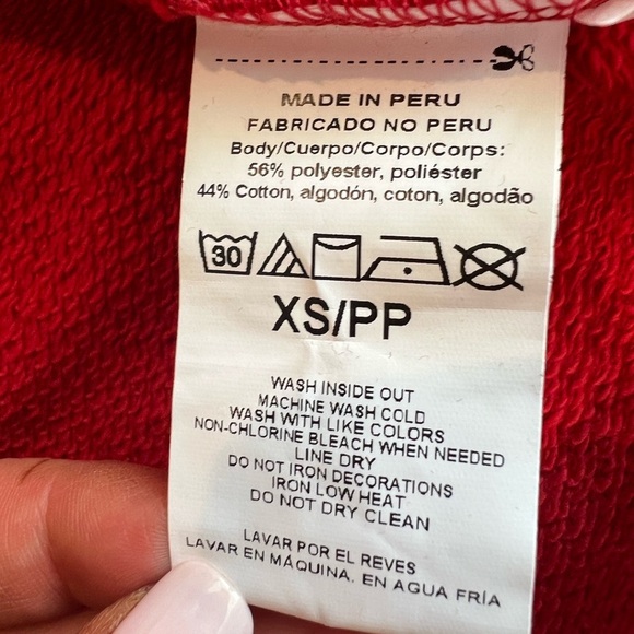 Zumba Fitness Red & Black Women's Jacket, XS, extra suave, EUC, distressed - Picture 8 of 10